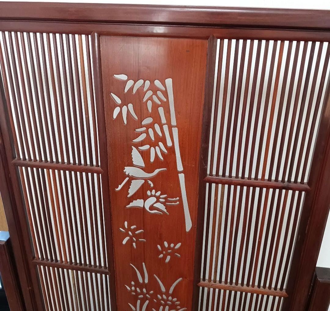 唐木 衝立 ついたて 透かし彫り インテリア アンティーク 目隠し 仕切り板 Amazon.co.jp: 唐木 衝立 ついたて 透かし彫り インテリア